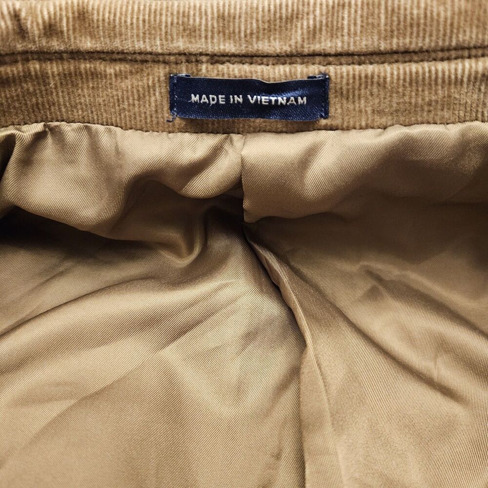 STAFFORD Mens Brown Cotton CORDUROY ELBOW PATCHES Sport Coat Blazer Jacket 42R - Picture 10 of 10